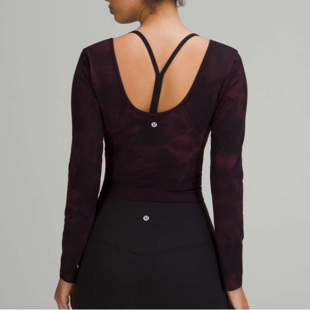 lululemon athletica Dark Purple Crop Top
